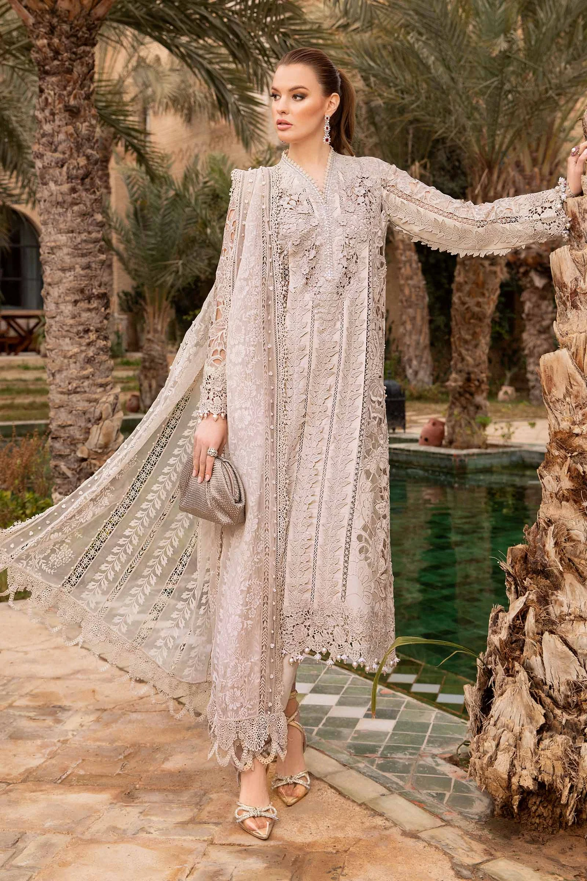 Alternative view of Maria B Skin Luxury Lawn Collection Replica