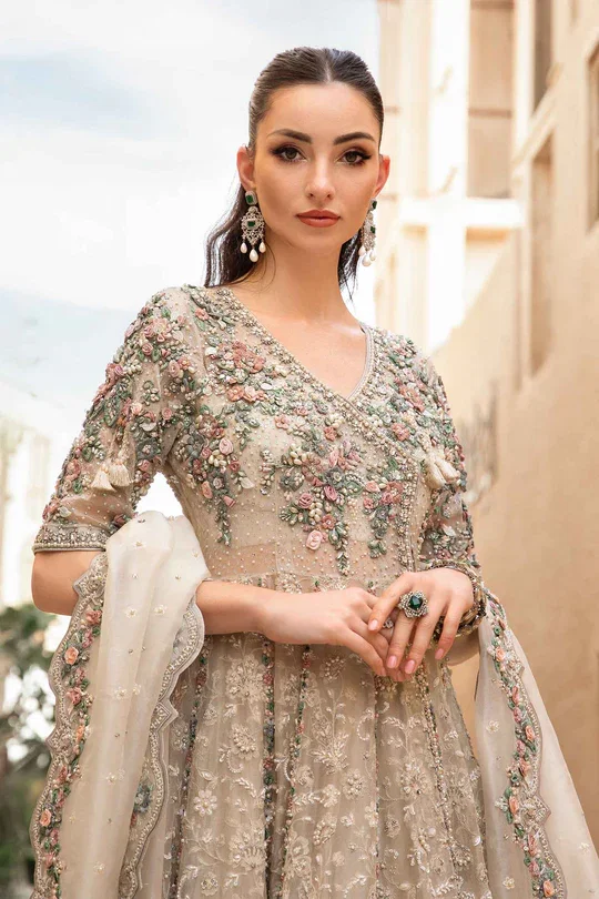 Alternative view of Maria B Skin Bridal Maxi Collection Net Replica