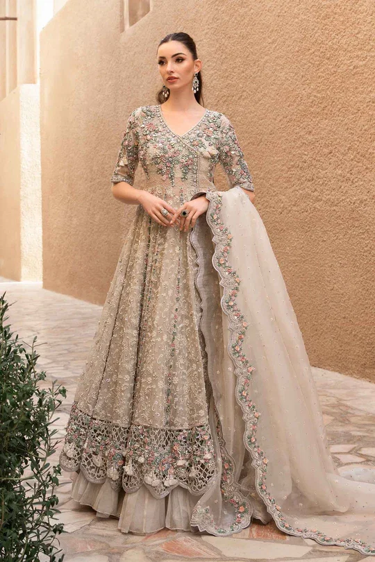 Maria B Skin Bridal Maxi Collection Net Replica