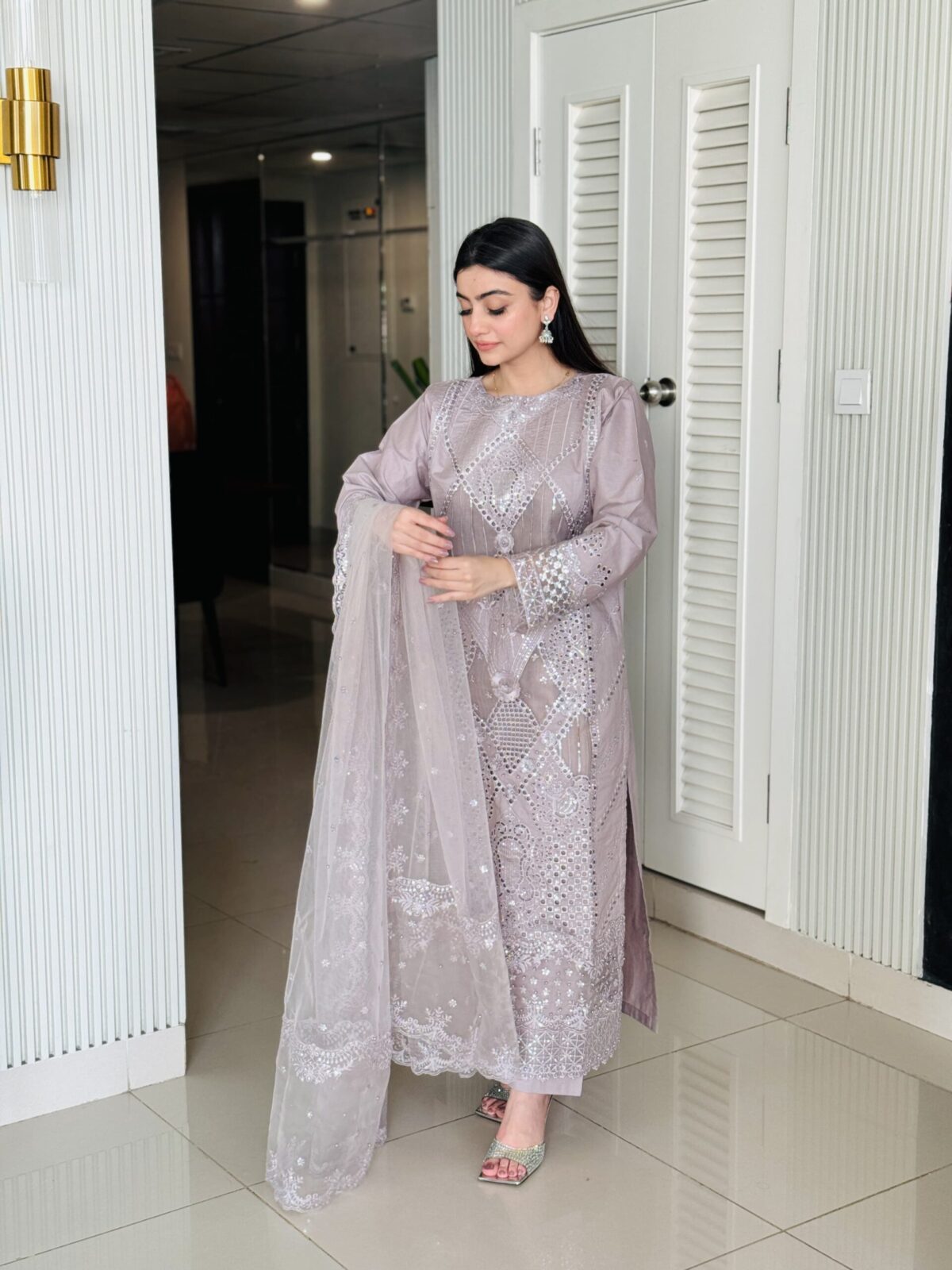 Shrenz 3 Piece Stitched Lawn Pret Collection