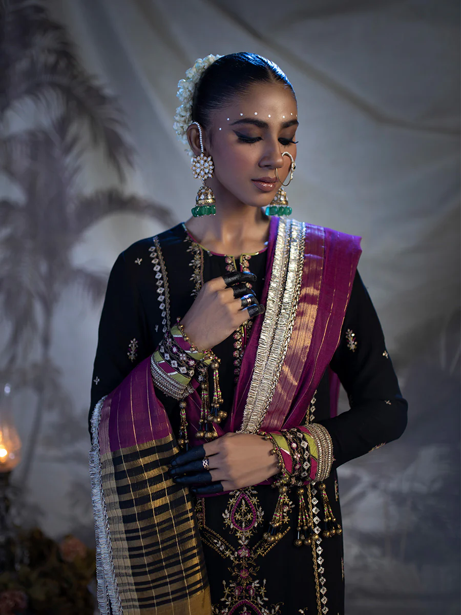 Shrenz Black Formal Collection Chiffon Replica - Image 3