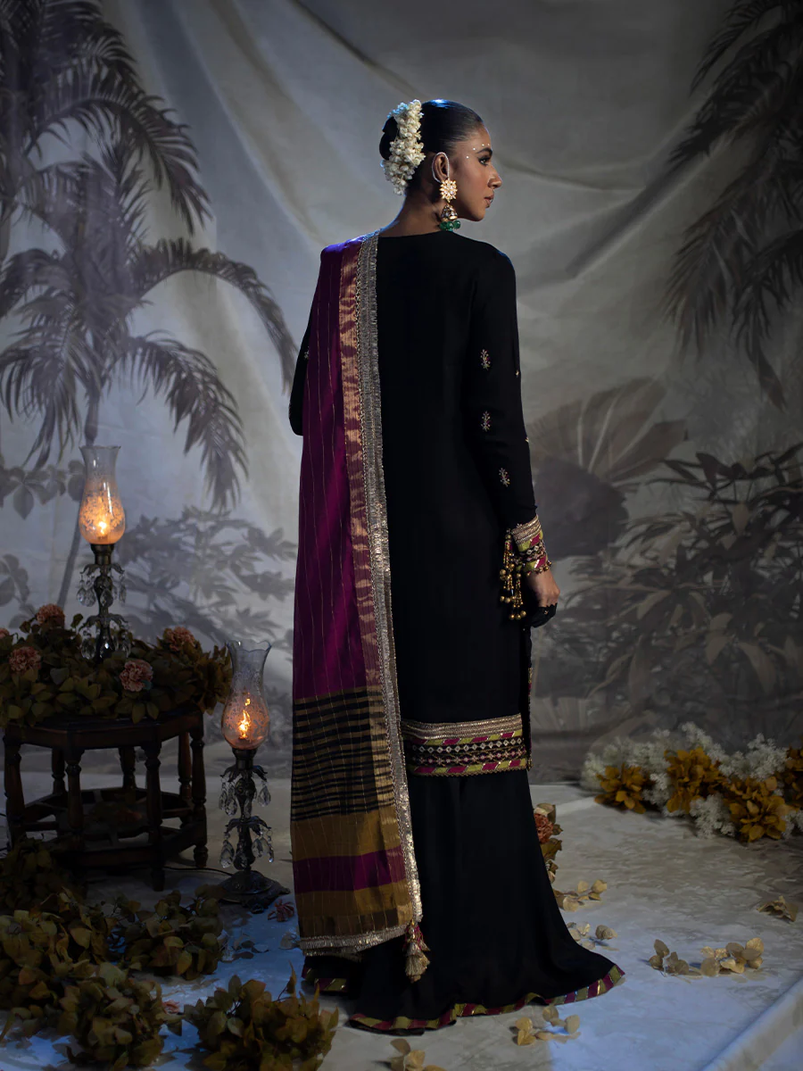 Shrenz Black Formal Collection Chiffon Replica - Image 2