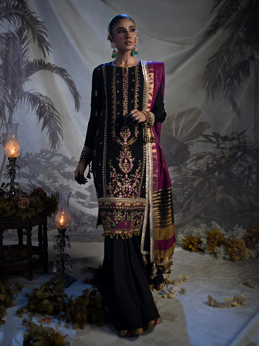 Shrenz Black Formal Collection Chiffon Replica - Image 4