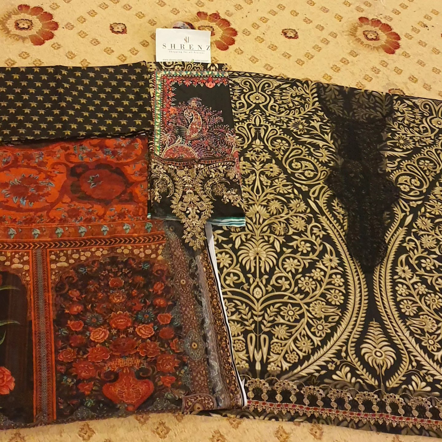 Maria B Black Printed Luxury Lawn Collection Replica - Image 6