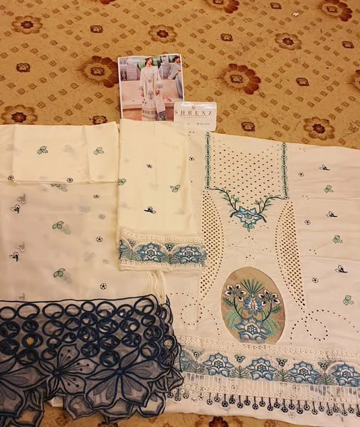 Mahnur White Formal Cotton Collection Replica - Image 6