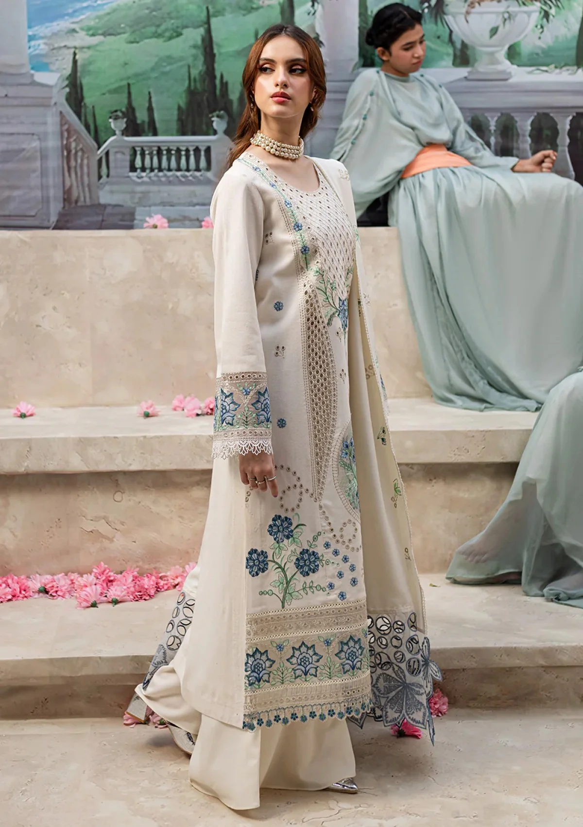 Mahnur White Formal Cotton Collection Replica - Image 5