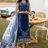 Bin Ilyas Blue Luxury Lawn Collection Replica