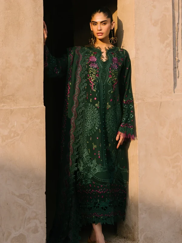 Bin Ilyas Green Luxury Lawn Collection Replica