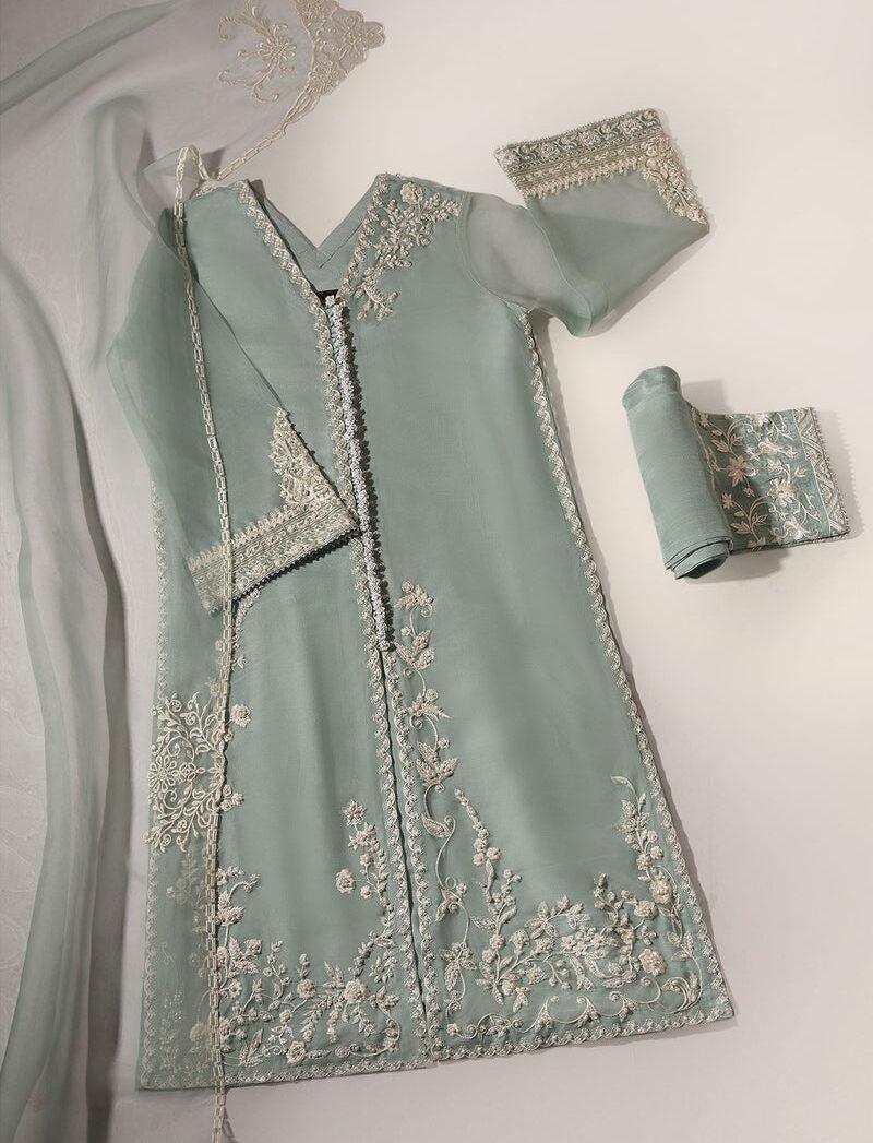 Agha Noor Mint Green Formal Collection Organza Replica