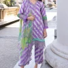 Charizma Purple Digital Printed Lawn Collection Replica