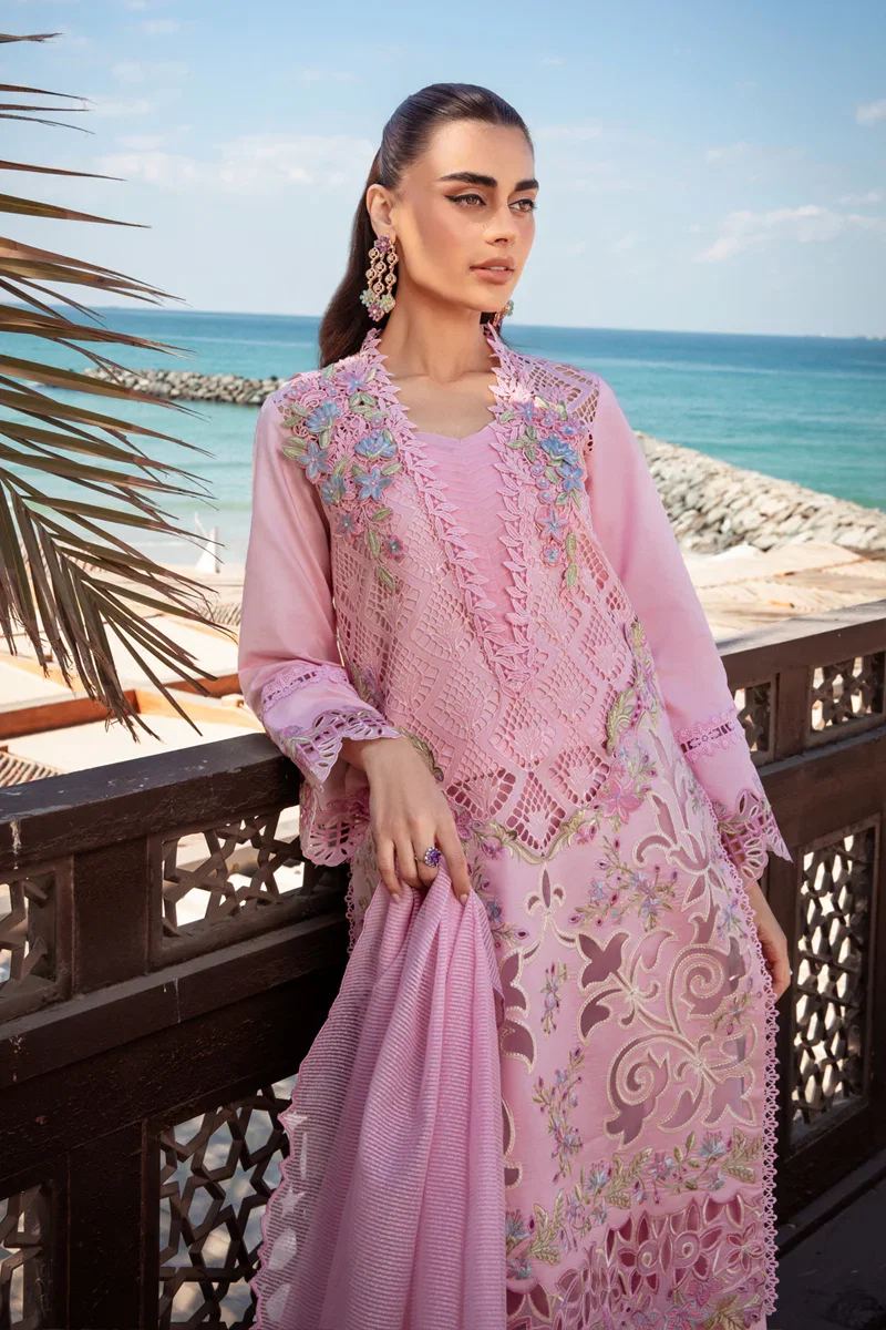 Alternative view of Rang Rasiya Pink Luxury Lawn Collection Replica