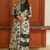 Shrenz White Digital Printed Swiss Lawn Collection Replica