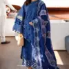 Monaco By Parishay Blue Luxury Lawn collection Replica