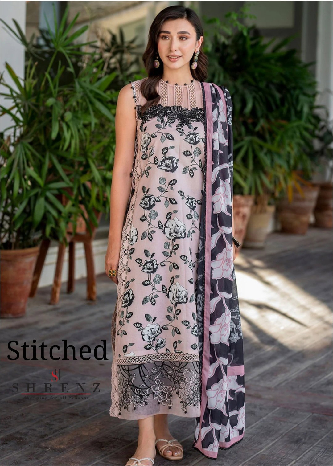 Shrenz 3 Piece Stitched Lawn Pret Collection