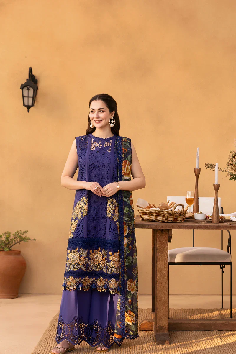 Alternative view of Saira Rizwan Purple Luxury Lawn Collection Replica