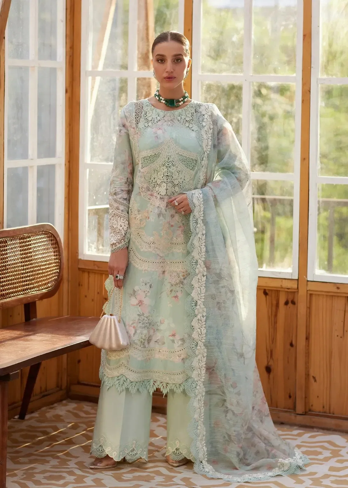 Crimson Mint Digital Printed Lawn Collection Replica