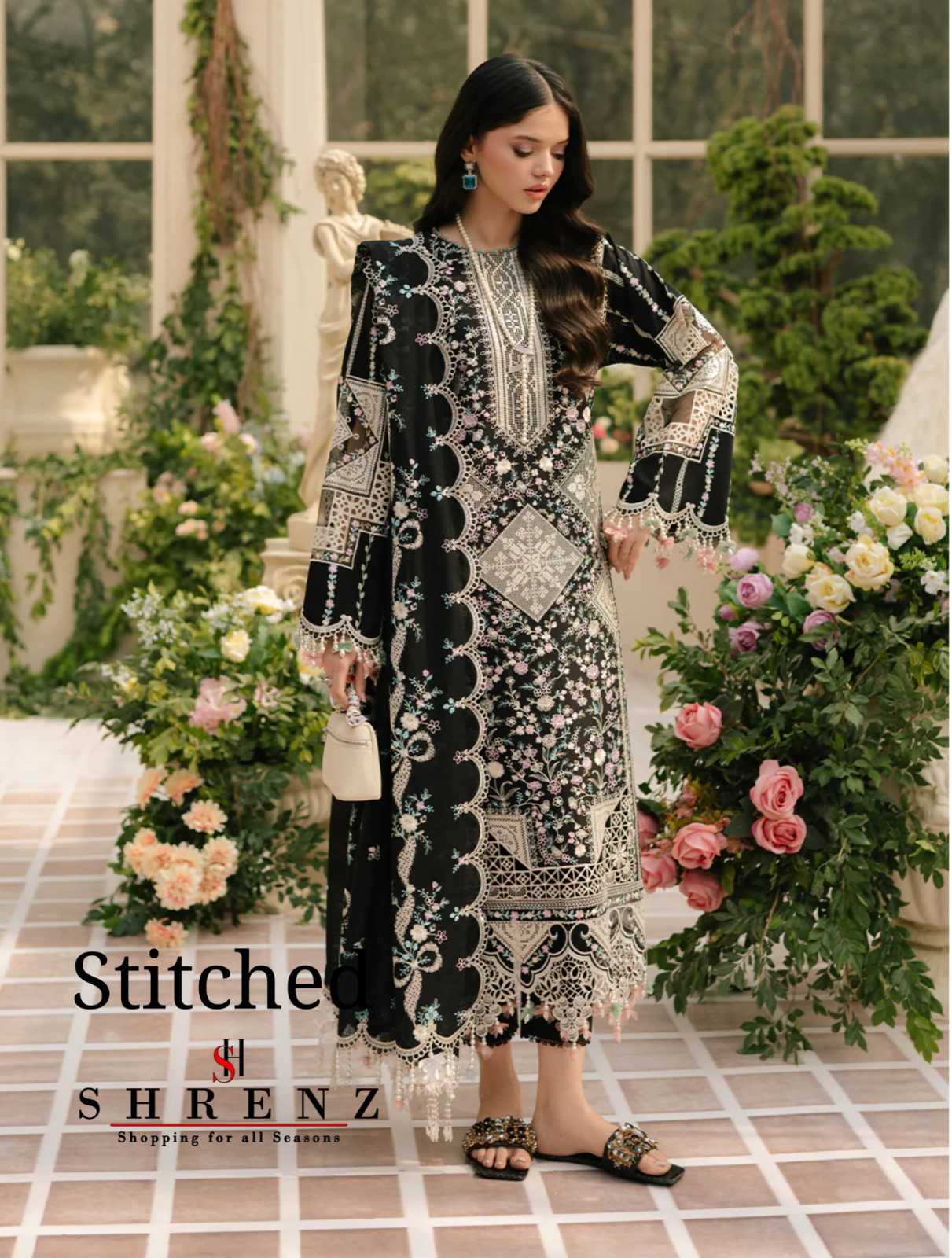 Shrenz 3 Piece Stitched Lawn Pret Collection