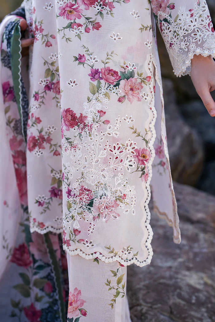Baroque White Digital Printed Lawn Collection Replica - Image 4