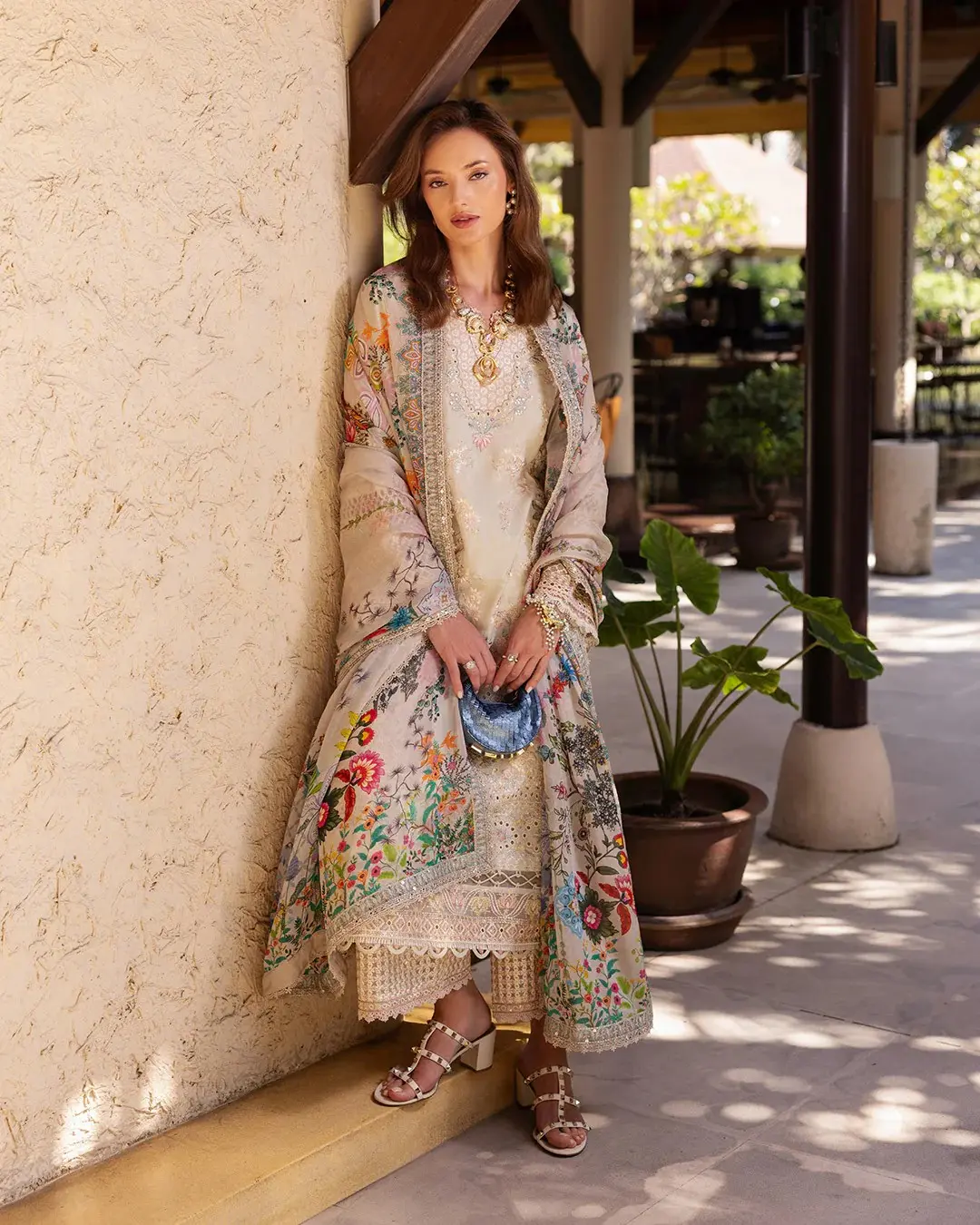 Faiza Saqlain Skin Luxury Lawn Collection Replica - Image 3