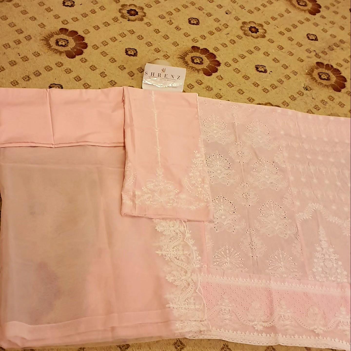 Maria B Pink Luxury Lawn Collection Replica - Image 5