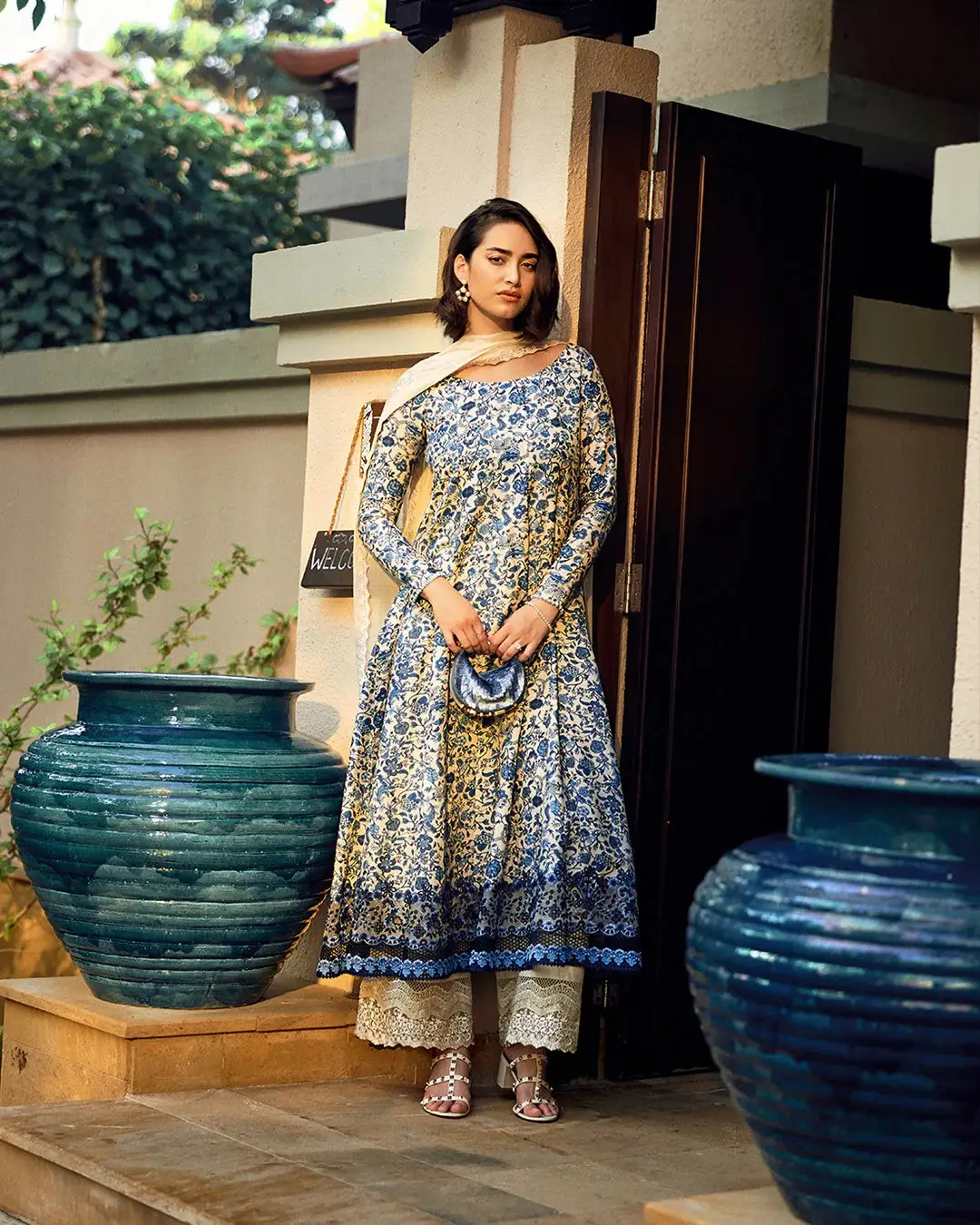 Faiza Saqlain White Digital Printed Lawn Collection Replica - Image 4