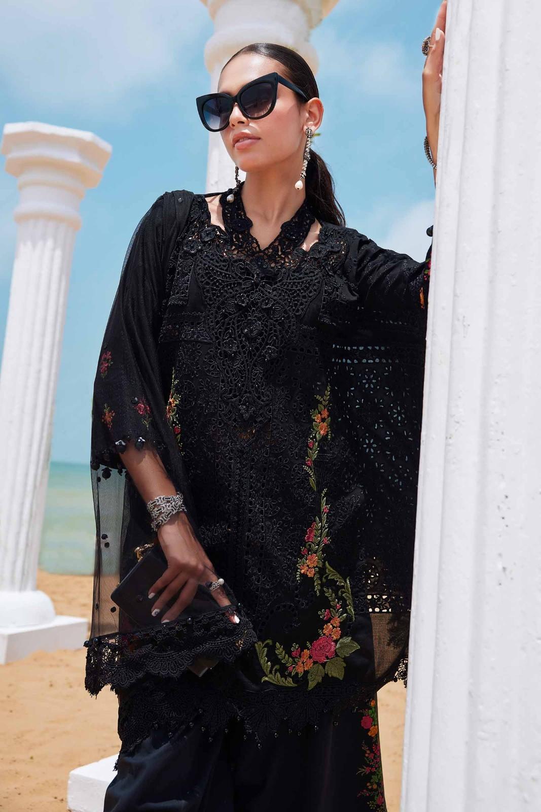 Maria B Black Luxury Lawn Collection Replica - Image 2