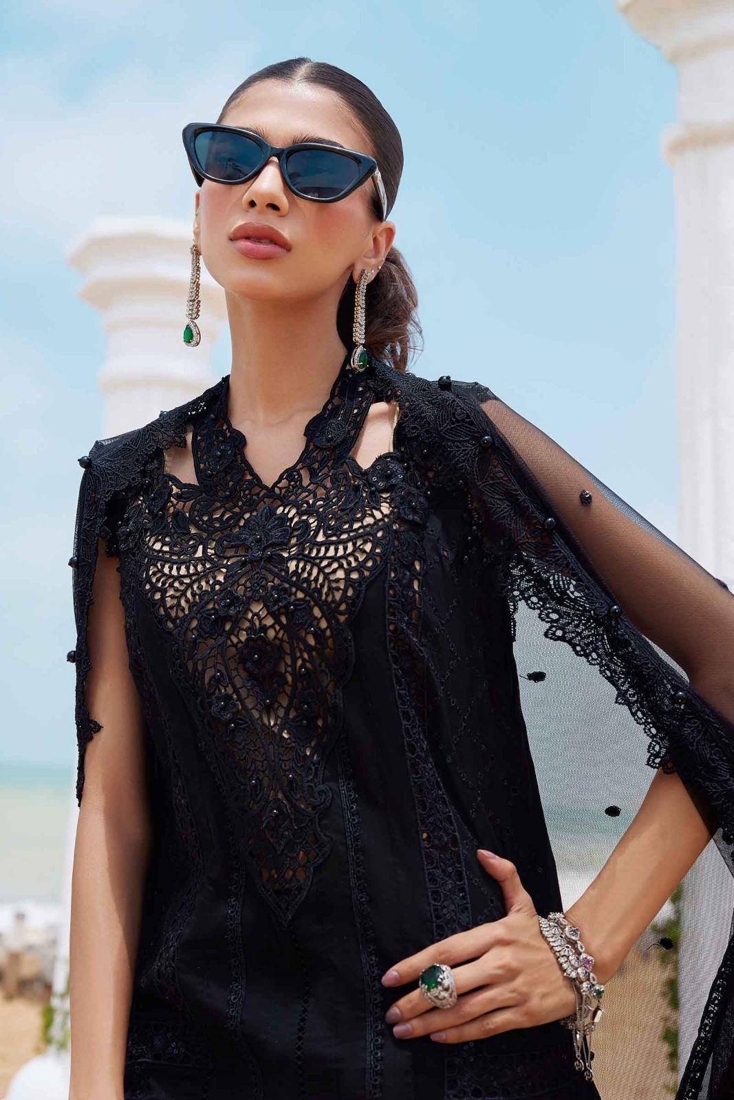 Maria B Black Luxury Lawn Collection Replica - Image 3