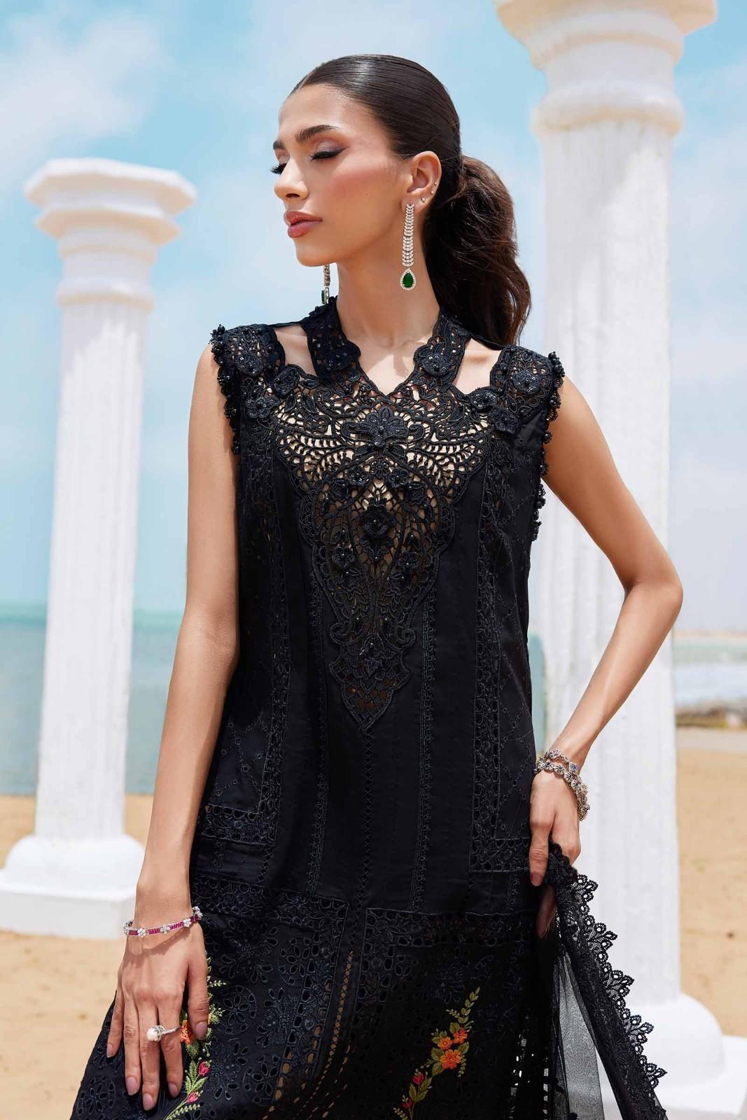 Maria B Black Luxury Lawn Collection Replica - Image 4