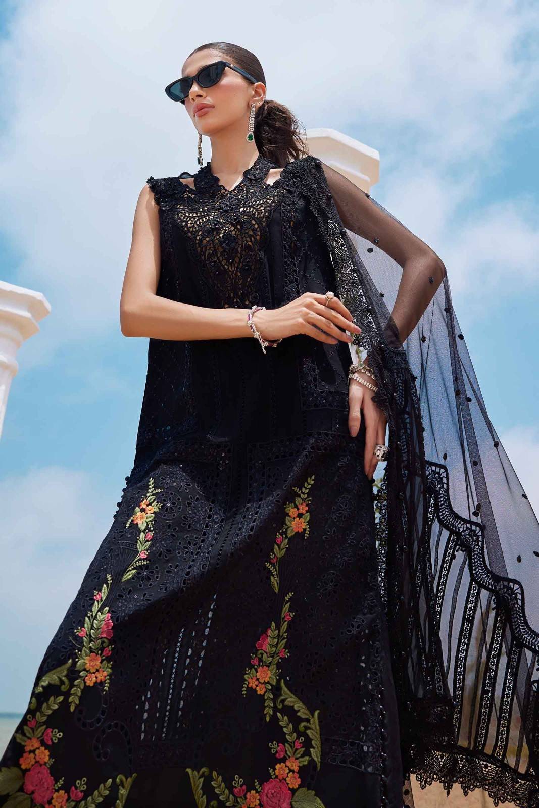 Maria B Black Luxury Lawn Collection Replica - Image 5