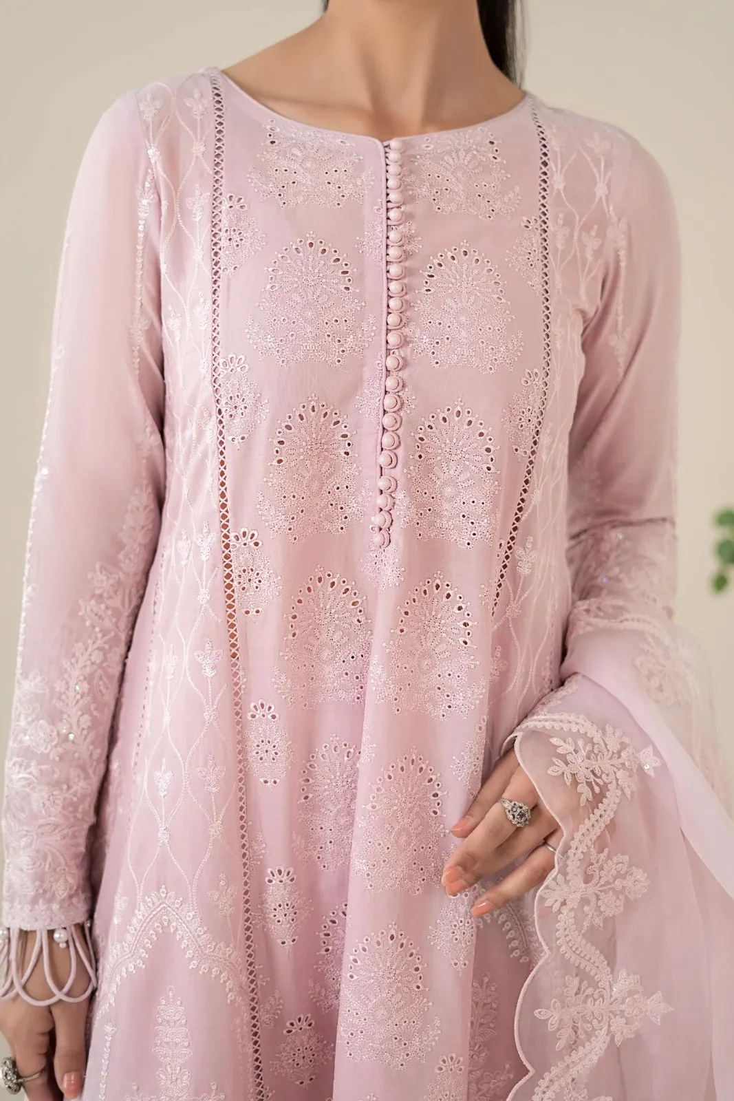 Maria B Pink Luxury Lawn Collection Replica - Image 3