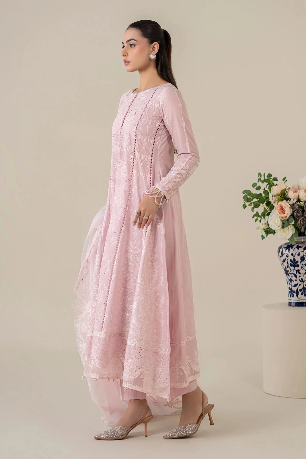 Maria B Pink Luxury Lawn Collection Replica - Image 4
