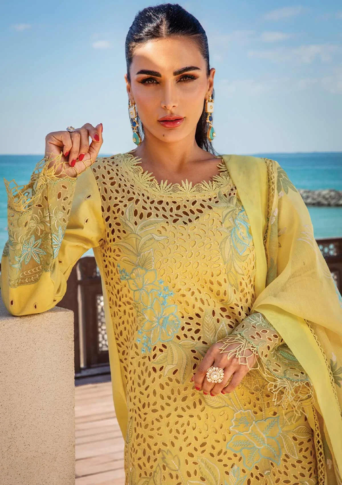 Rang Rasiya Yellow Luxury Lawn Collection Replica - Image 3