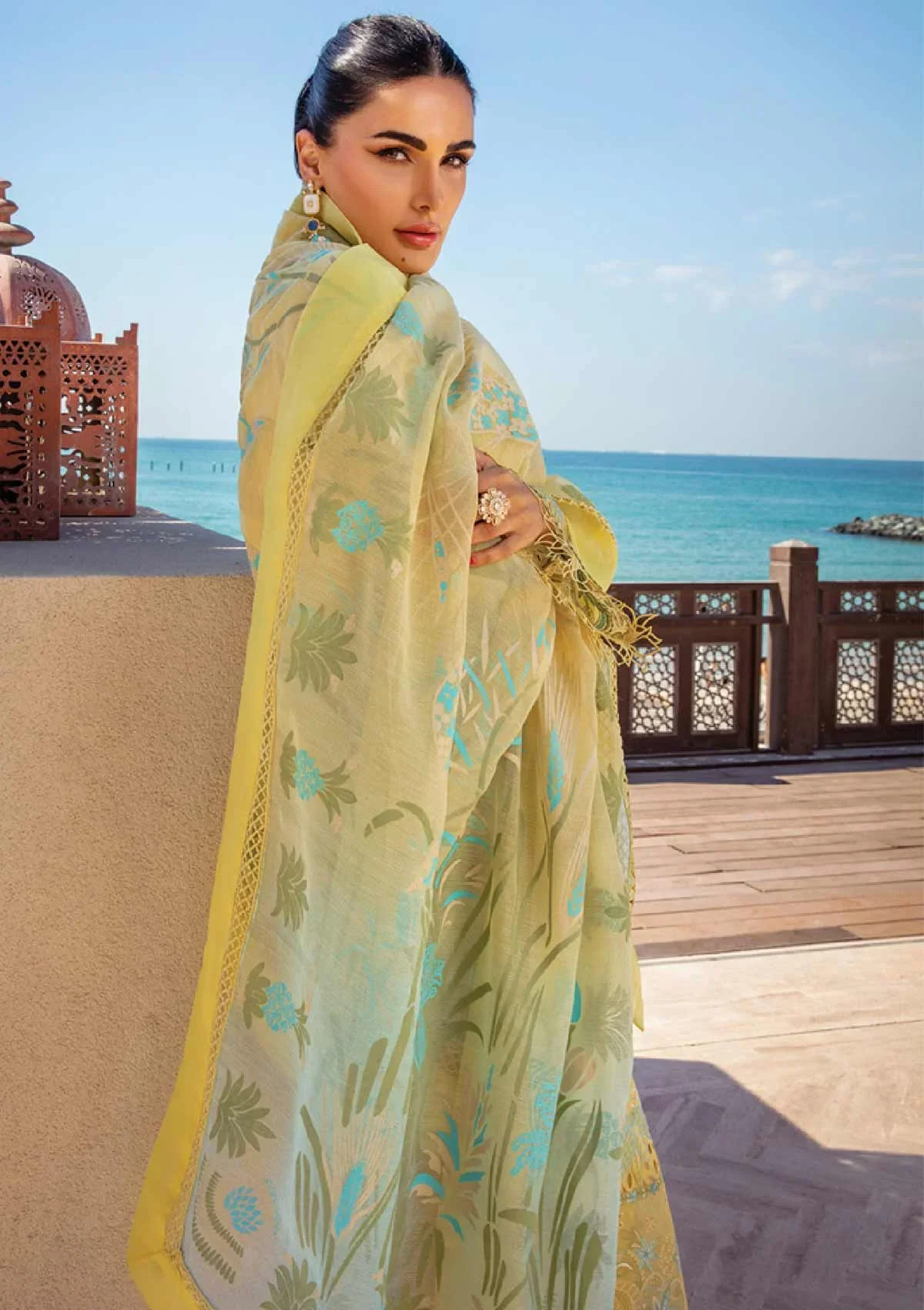 Rang Rasiya Yellow Luxury Lawn Collection Replica - Image 5
