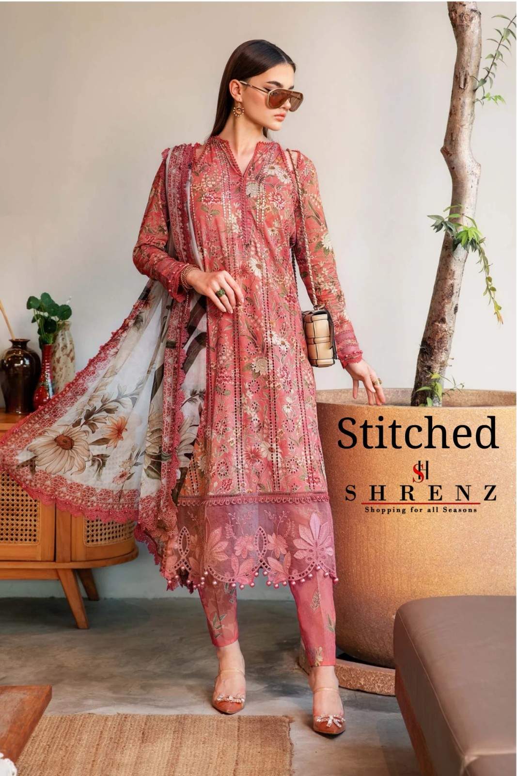 Shrenz 3 Piece Stitched Lawn Pret Collection