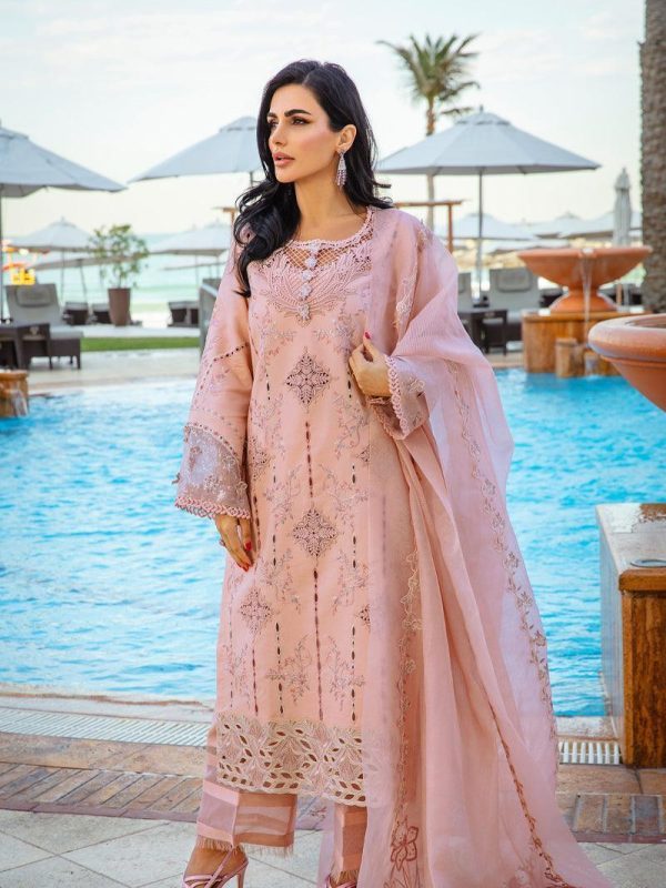 Rang Rasiya Pink Luxury Lawn Collection Replica