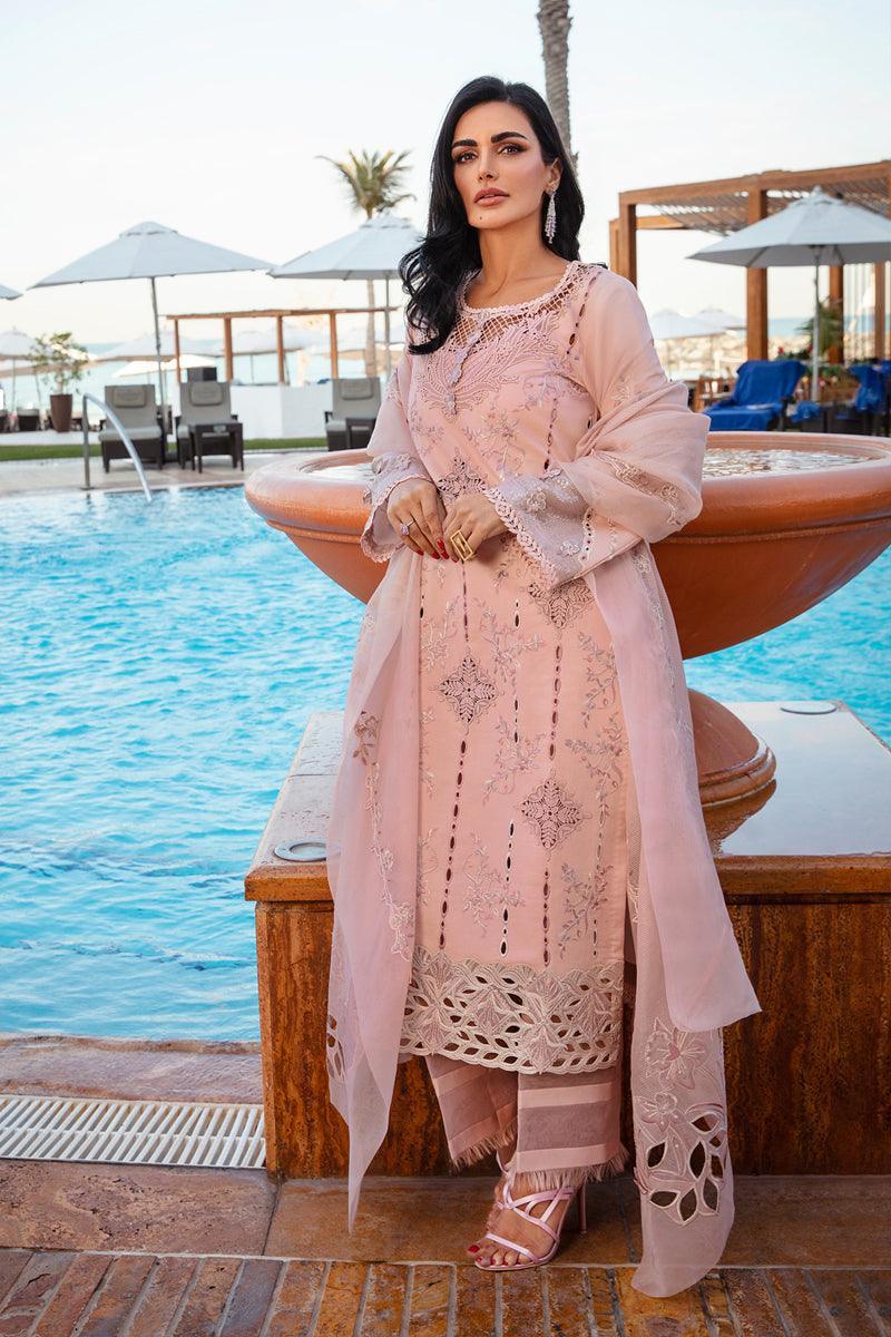 Alternative view of Rang Rasiya Pink Luxury Lawn Collection Replica