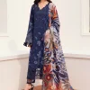 Baroque Blue Luxury Lawn Collection Replica