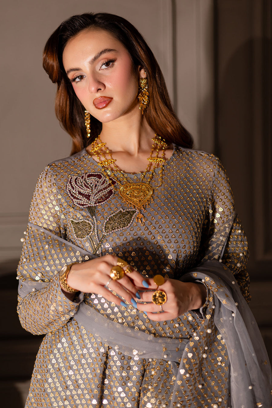 Nureh Grey Formal Collection Chiffon Replica - Image 6