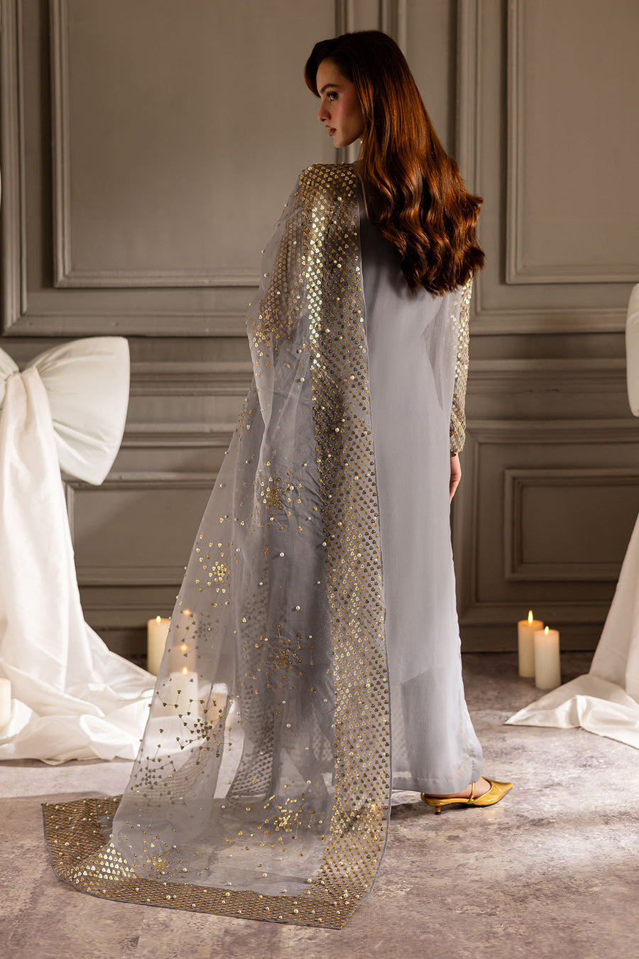 Nureh Grey Formal Collection Chiffon Replica - Image 7