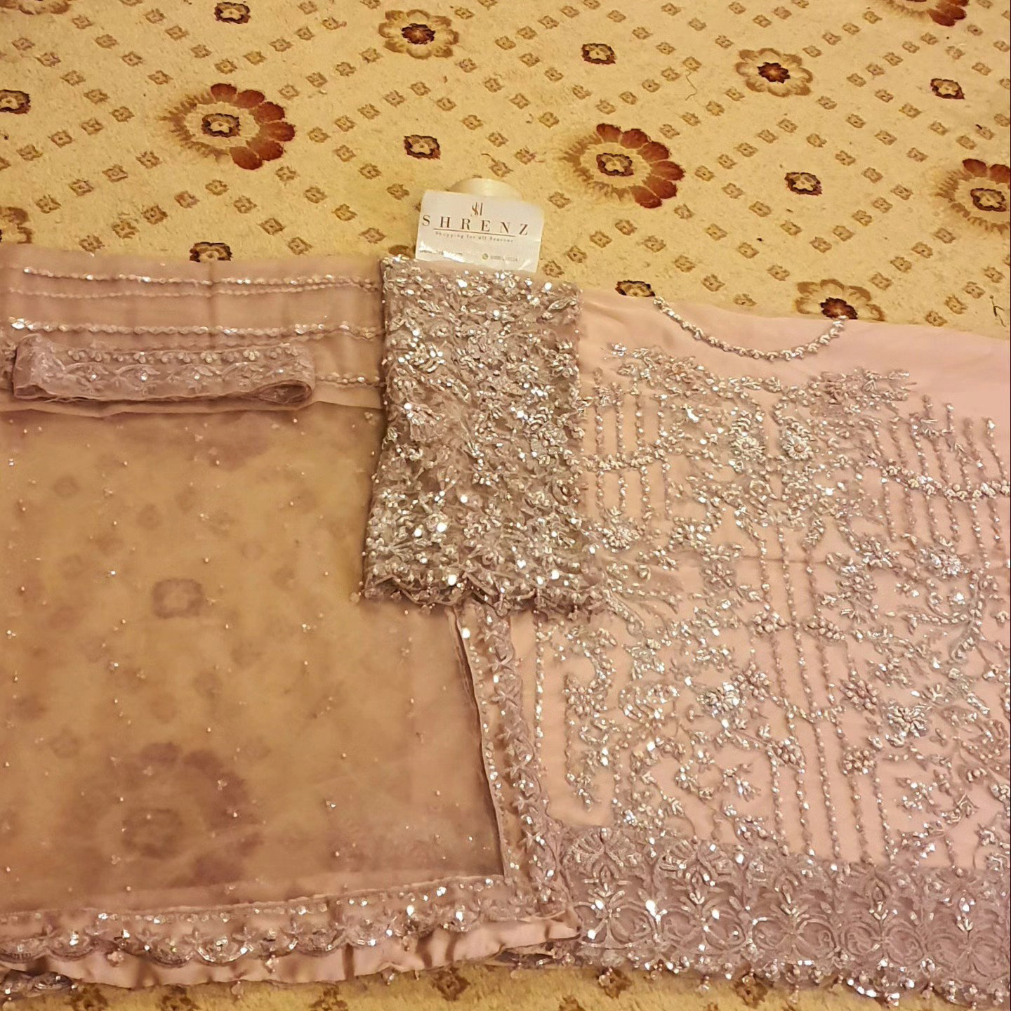 Alternative view of Adela By Mushq Pink Formal Collection Net Replica