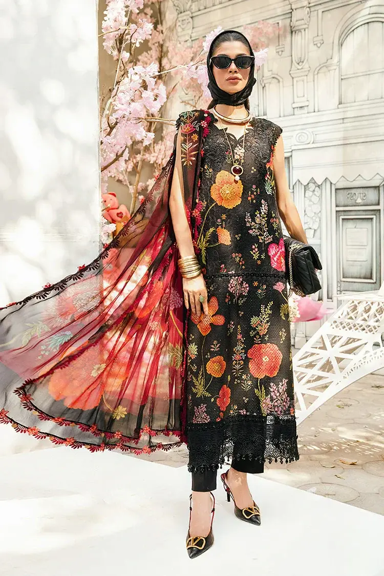 Maria B Black Digital Printed Lawn Collection Replica