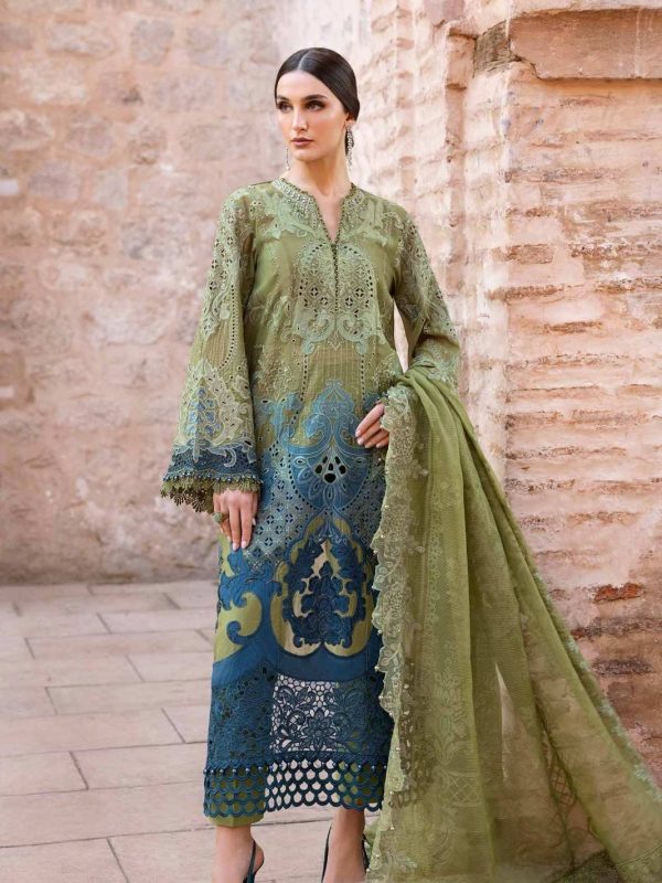 Maria B Green Luxury Lawn Collection Replica