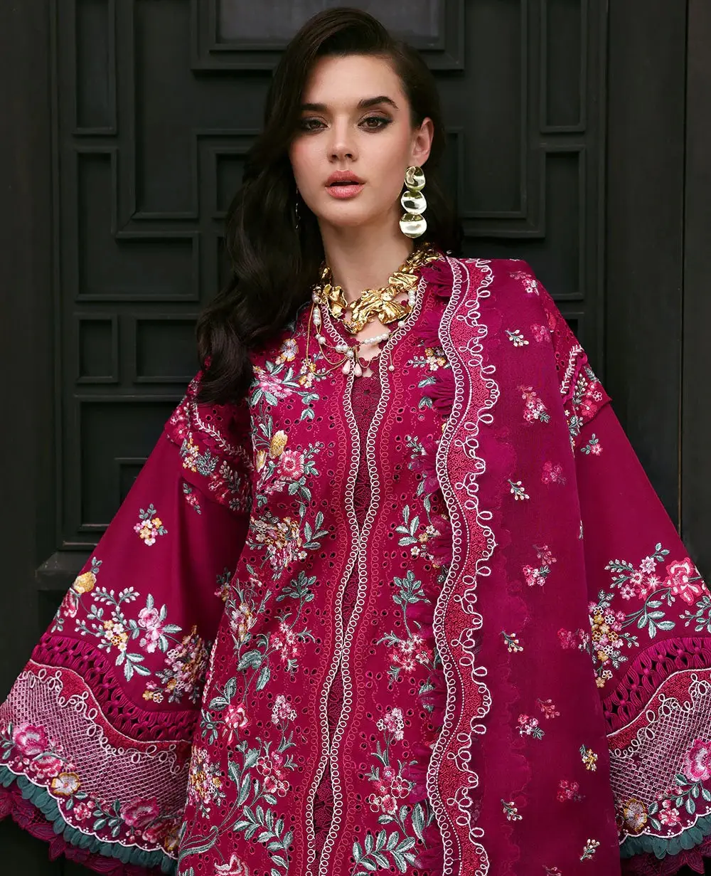 Alternative view of Republic Red Luxury Lawn Collection Replica