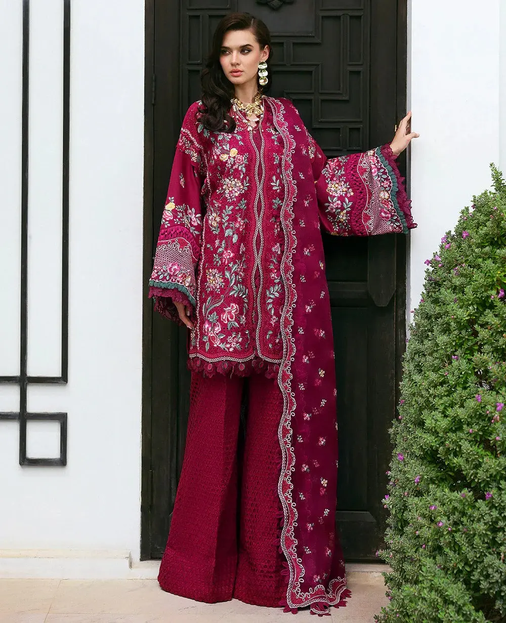 Republic Red Luxury Lawn Collection Replica