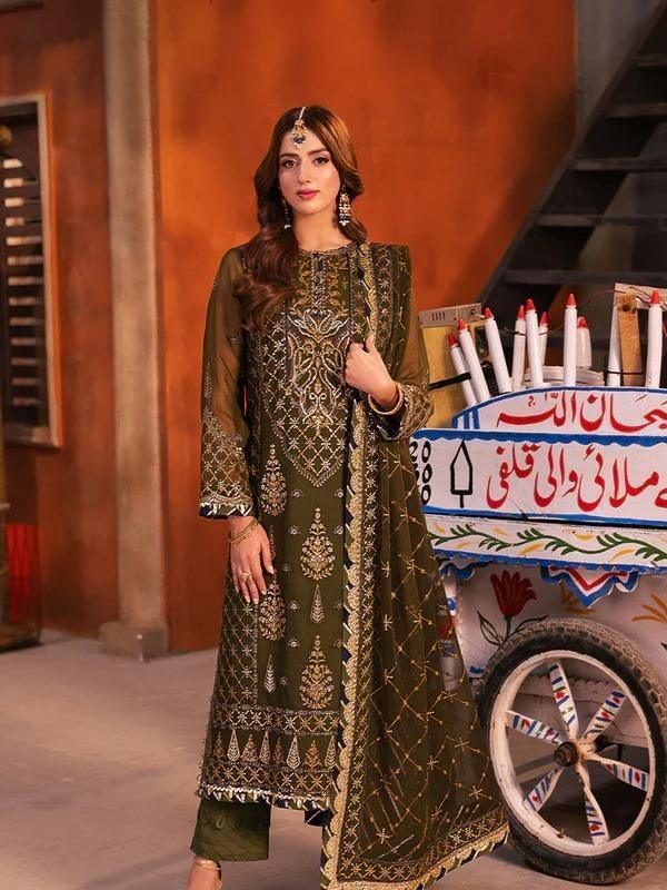 Asim Jofa Mehendi Formal Collection Chiffon Replica