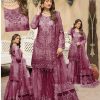 Imrozia Purple Gharara Collection Net Replica