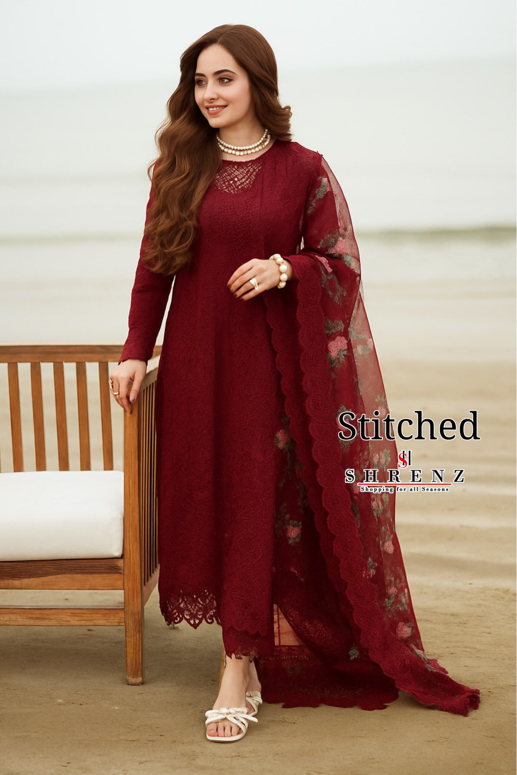 Shrenz 3 Piece Stitched Lawn Pret Collection