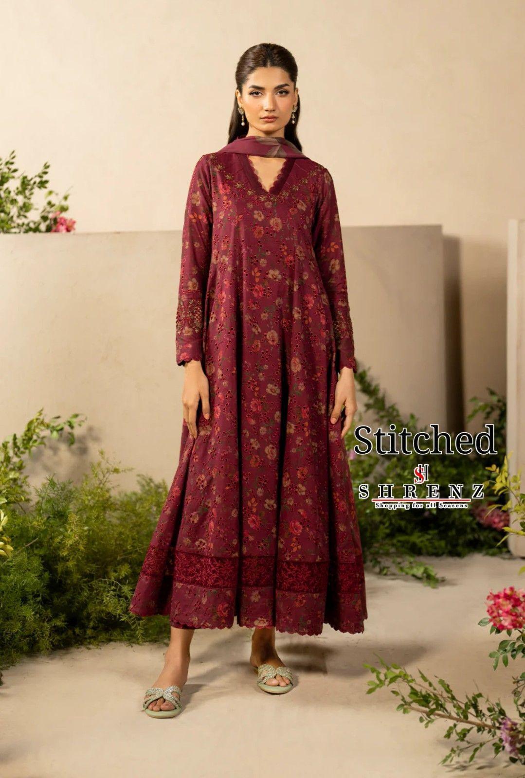 Shrenz 3 Piece Stitched Lawn Pret Collection