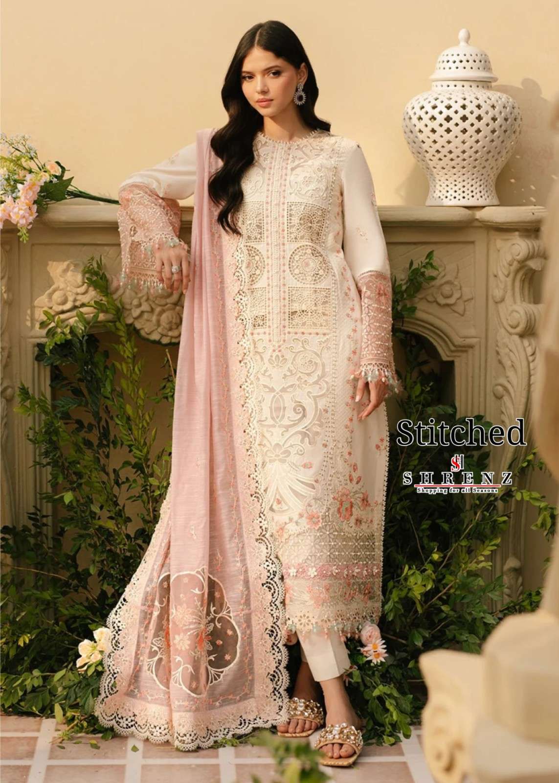 Shrenz 3 Piece Stitched Lawn Pret Collection