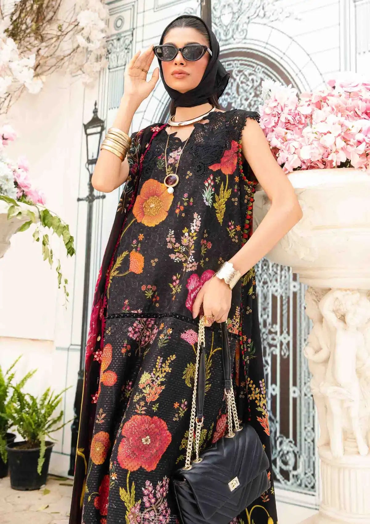Maria B Black Digital Printed Lawn Collection Replica - Image 2